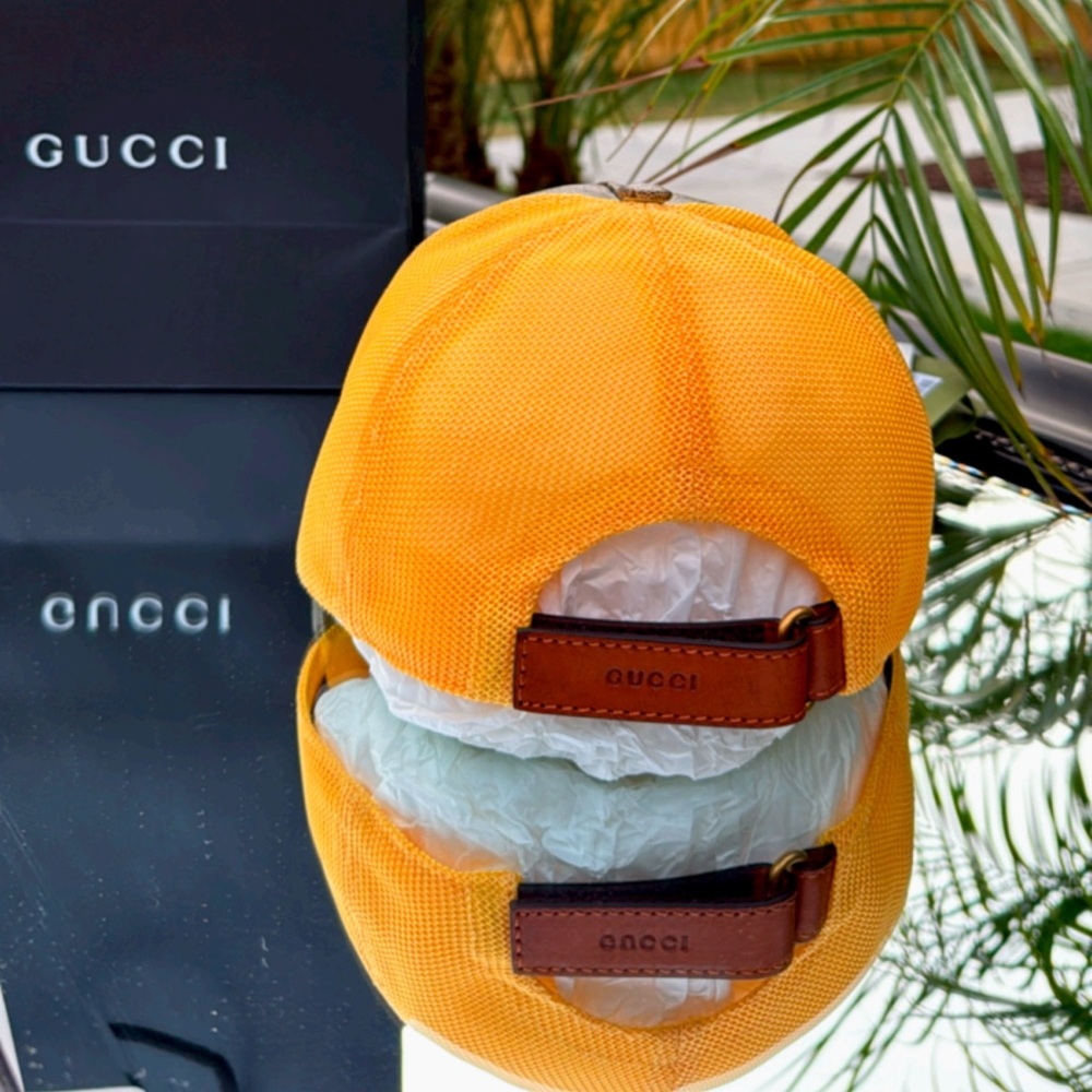 Gucci Monogram Cap with Pink and Yellow Accents - Picture 3 of 7